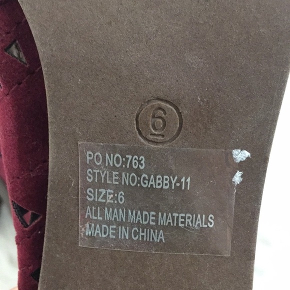 Breckelles Gabby-11 Faux Suede Peep Toe Perforated - Picture 11 of 11